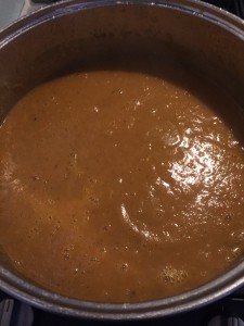 Zoete aardappel soep